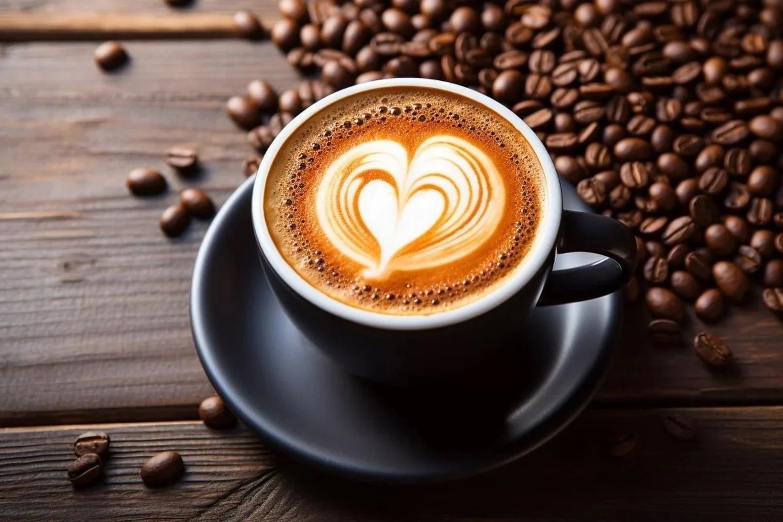 Voorbeeldwebsite voor een koffie-webshop — modern en strak design